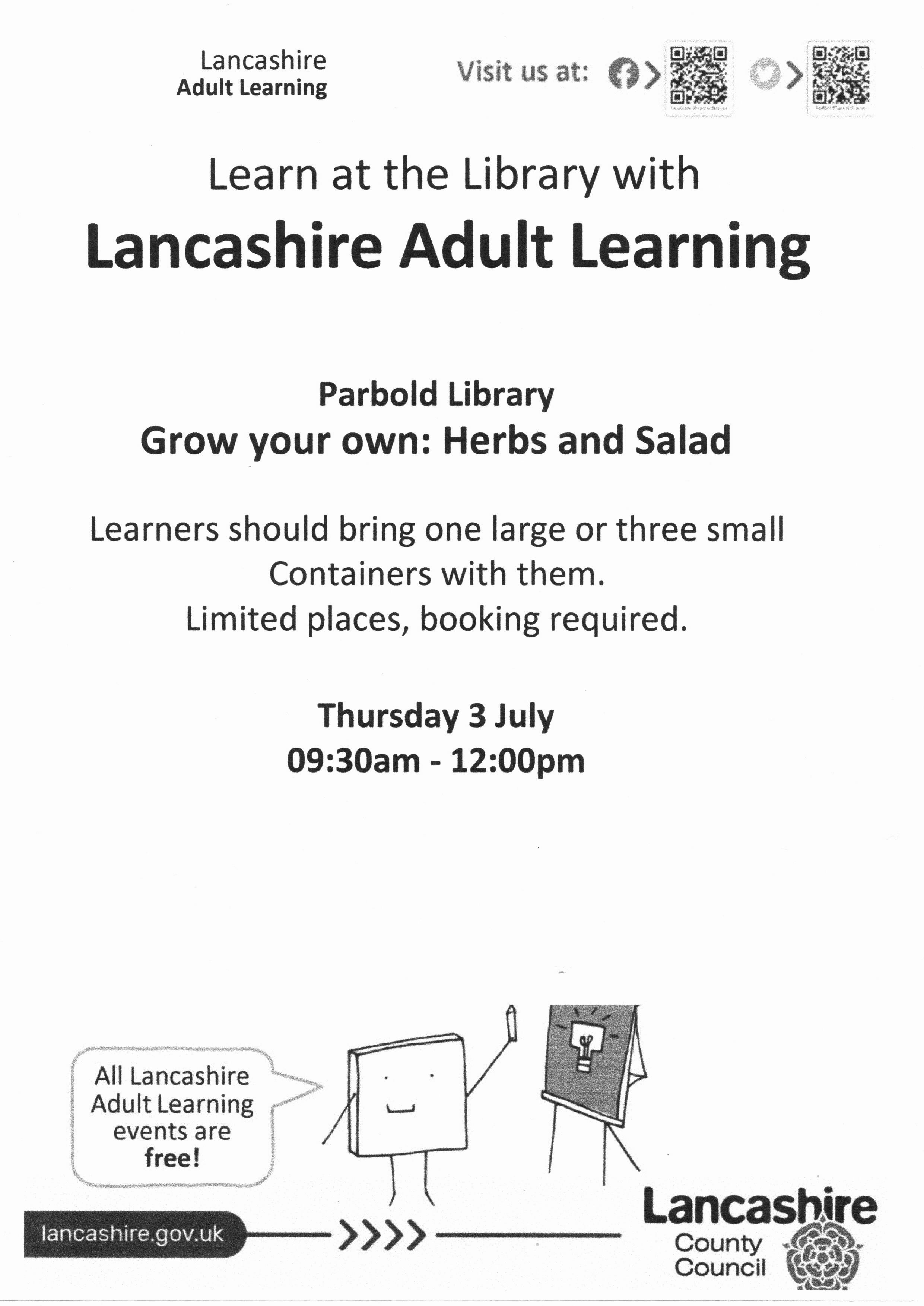 LAL grow your own 3 July