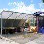 Up Platform ticket machine and Bike Shelter